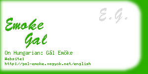 emoke gal business card